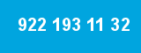 922 193 11 32 922 193 11 32